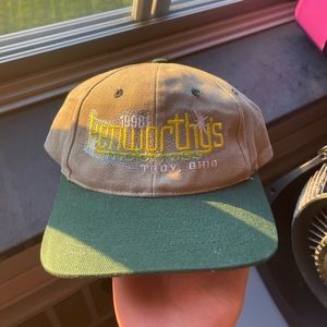 1998 trucker hat baseball cap kenworthys motocross Troy Ohio vintage hat